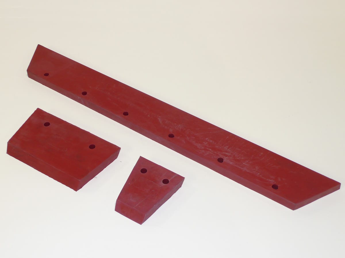Bucher VT Red Suction Box/Nozzle Rubber Set